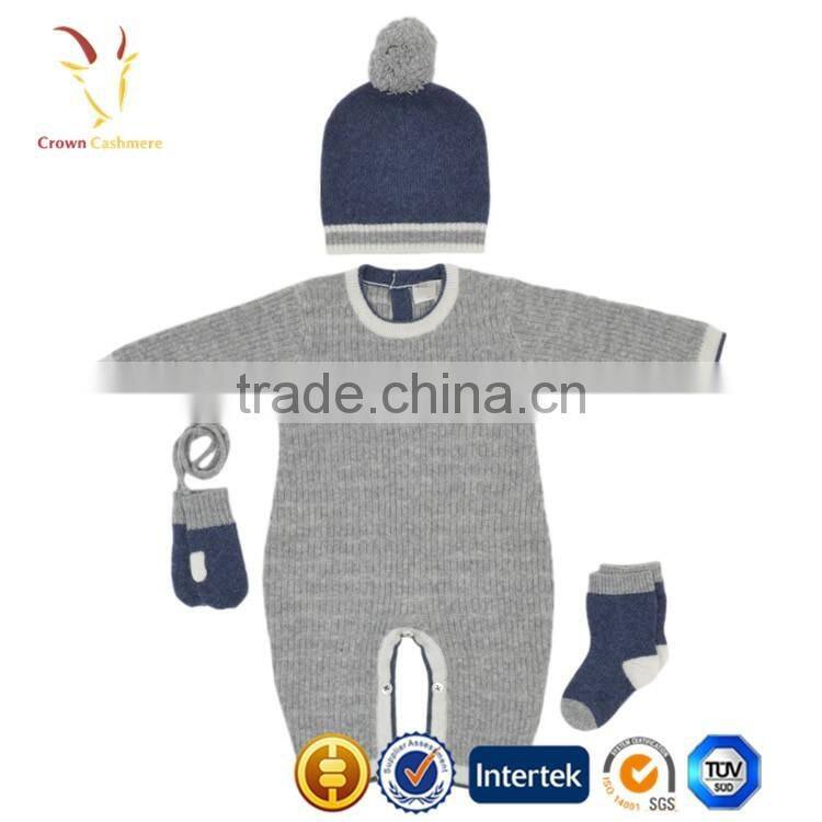 New Design Pure Cashmere Baby Gift Set,Baby Romper Suit Set