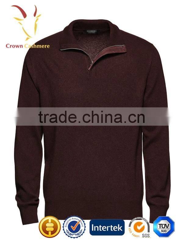 Knitting Pattern Men Cashmere Zipper Up Sweater
