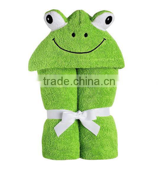 Trade assurance custom cotton terry fabric sheep animal wholesale hooded bath towels for baby