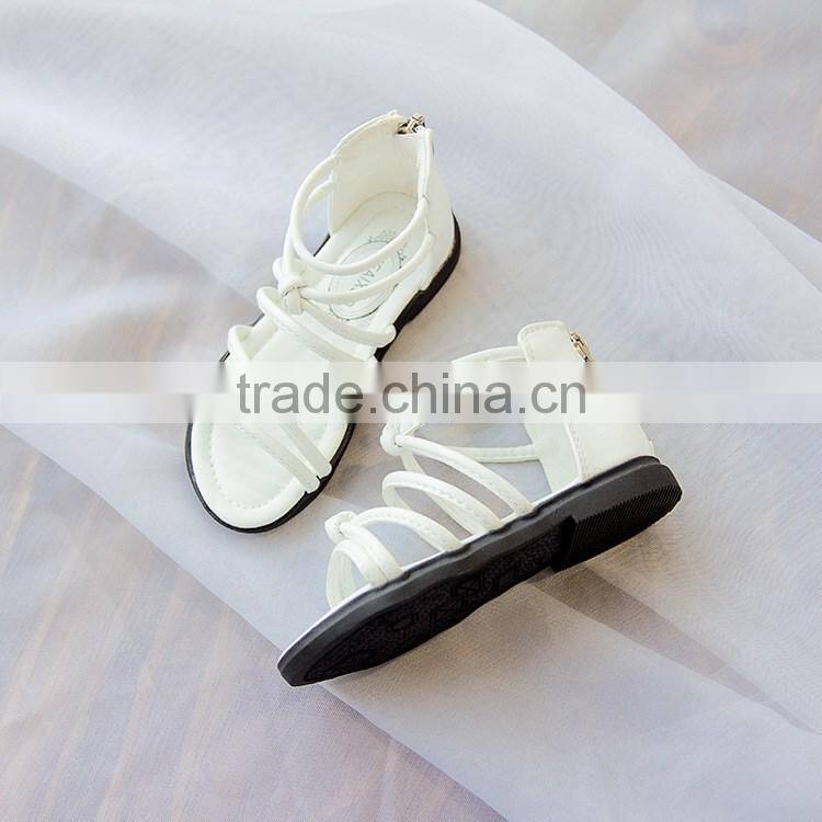 S60229B Newest Design Wholesale Beach Kids Sandals Girls Roman sandals