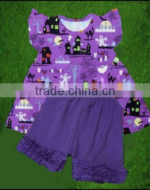 Children's Remake Outfit Pink stars Clothing Kids Ruffle summer Clothes Sets Boutique Clothing