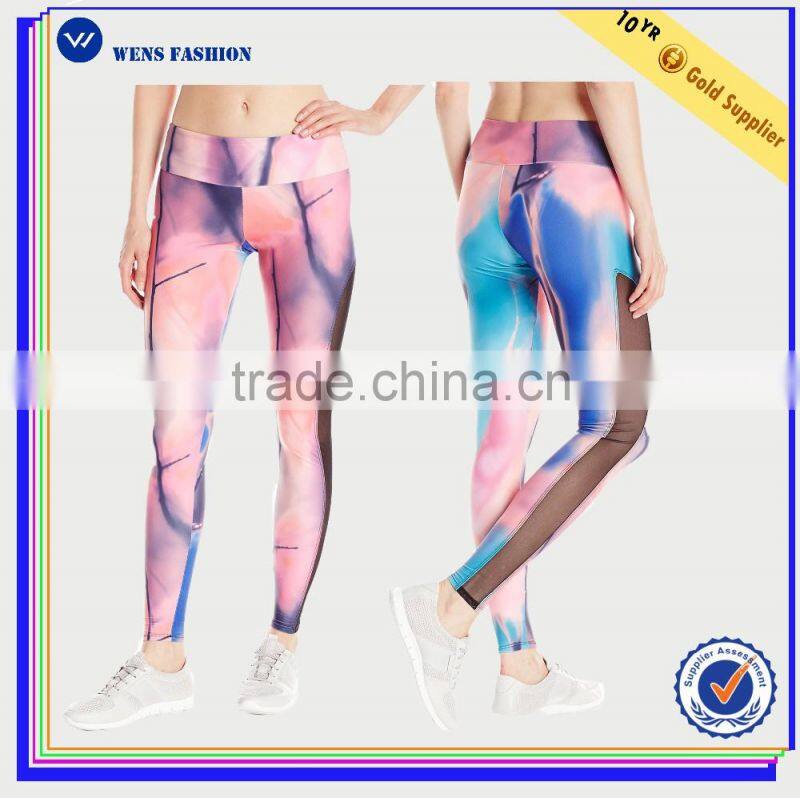 Women Athletic Fitness Pants Colored Leggings Custom Print Yoga Pants