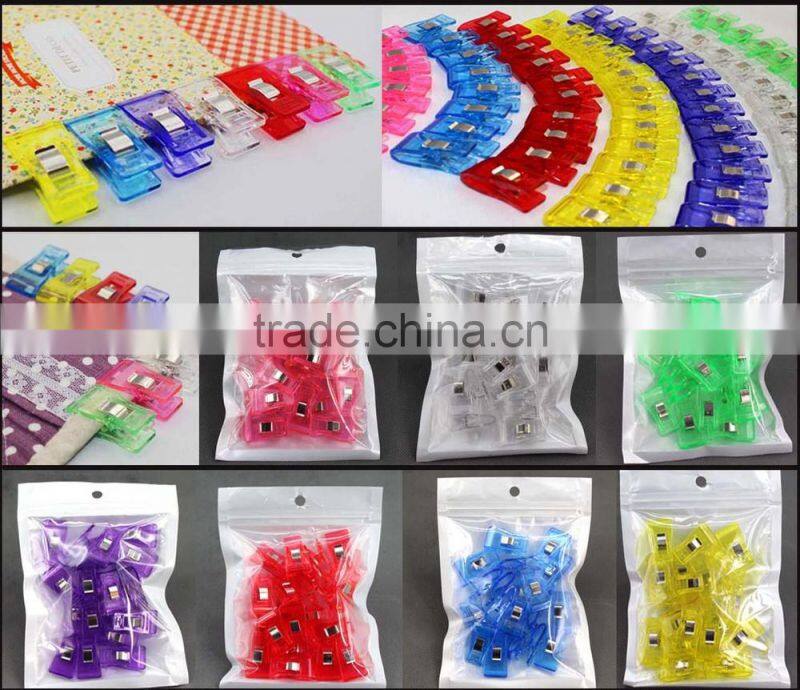 Quiting & sewing clover wonder clips-3.3x1.8cm-total 7 colors