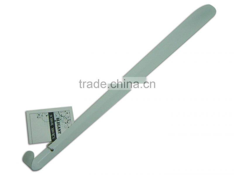 White long handle colorful shoe horn