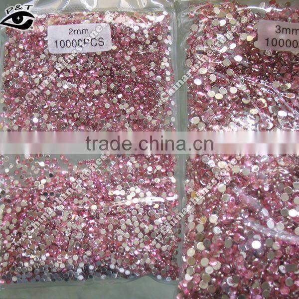 High quality acrylic rhinestone flat back 1.5mm for nail art