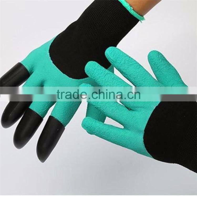 Unisex Garden Gloves For Digging & Planting No More Worn Out Fingertips with bear claws