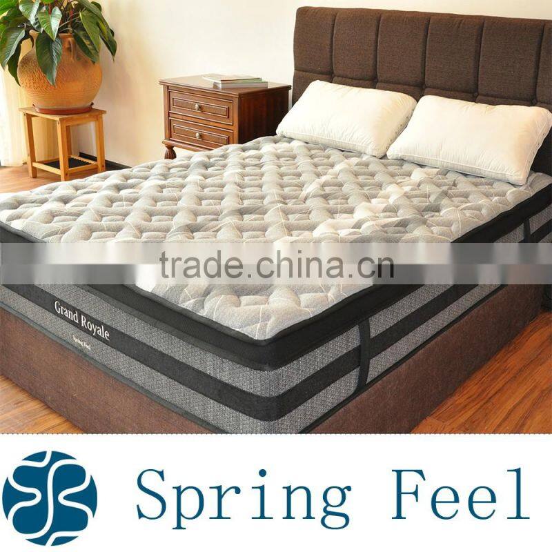Noble Elegant King Pocket Spring Bed Mattress with Fire Retard Pad