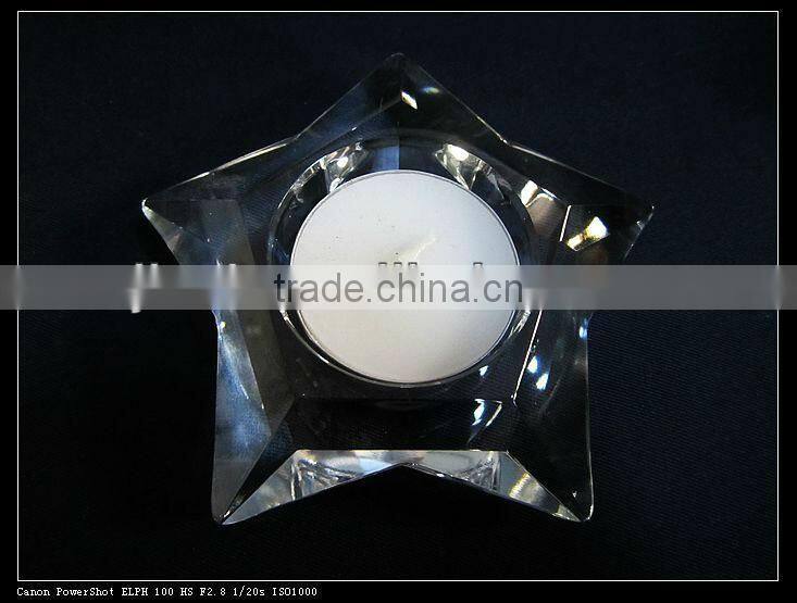 Elegant star shape Crystal candlesticks