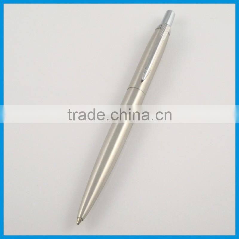 2017 popular hot sale silver metal ball pen business office school gift