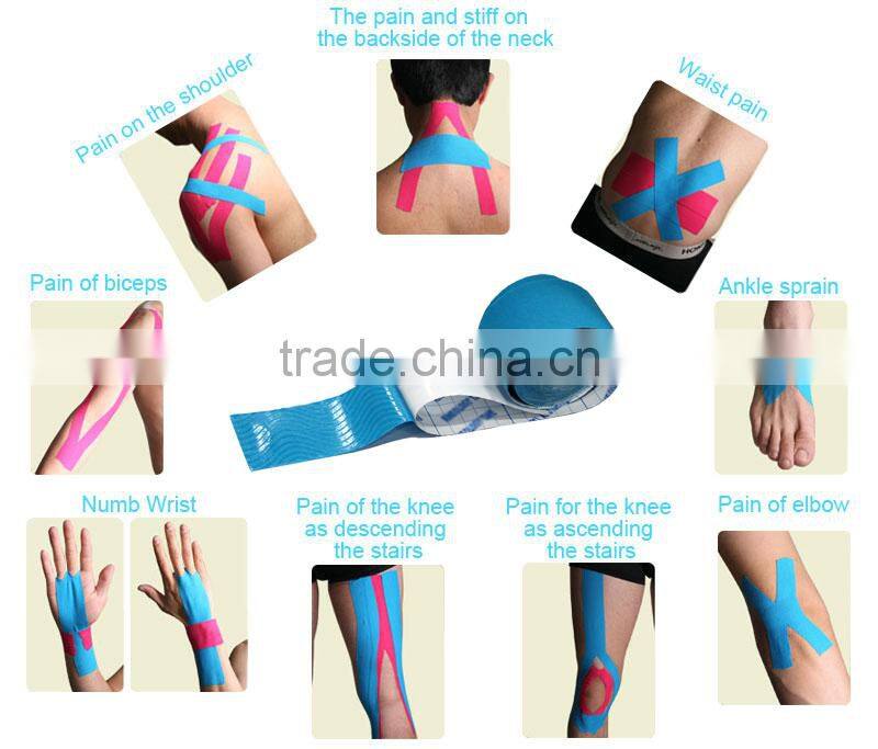 Manufacturer High Quality Kinesiology Therapy Tape Independent Colour Box Package