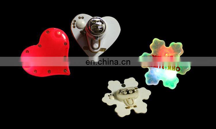 Popular Wholesale Festival Items Led Magnetic Brooch Scarf Pin