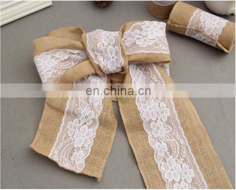 Wholesale Beautiful Wedding Banquet Burlap Chair Sash