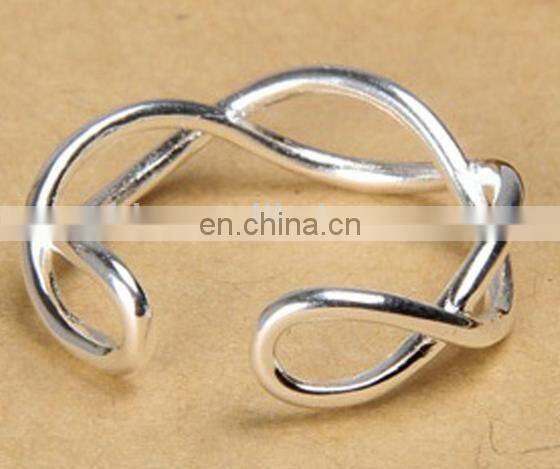 925 sterling silver crystal star finger ring