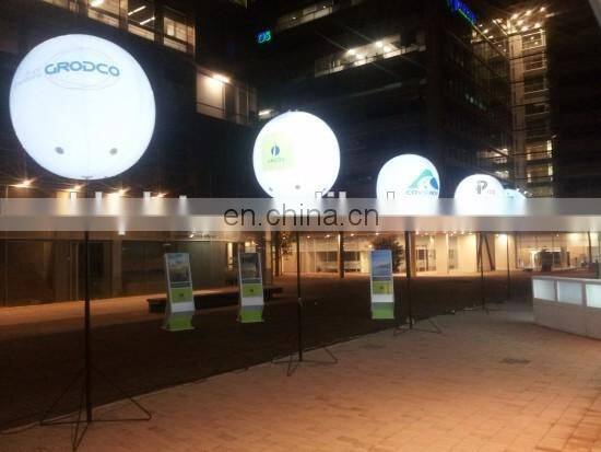 2m promotional inflatable balloon for events/inflatable led sphere balloon for sale