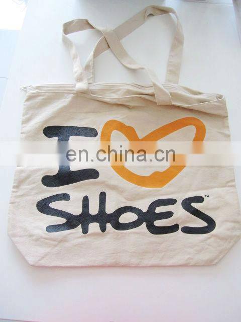 Wholesale white canvas shopping bag cartoon printing non-woven handed lift bag