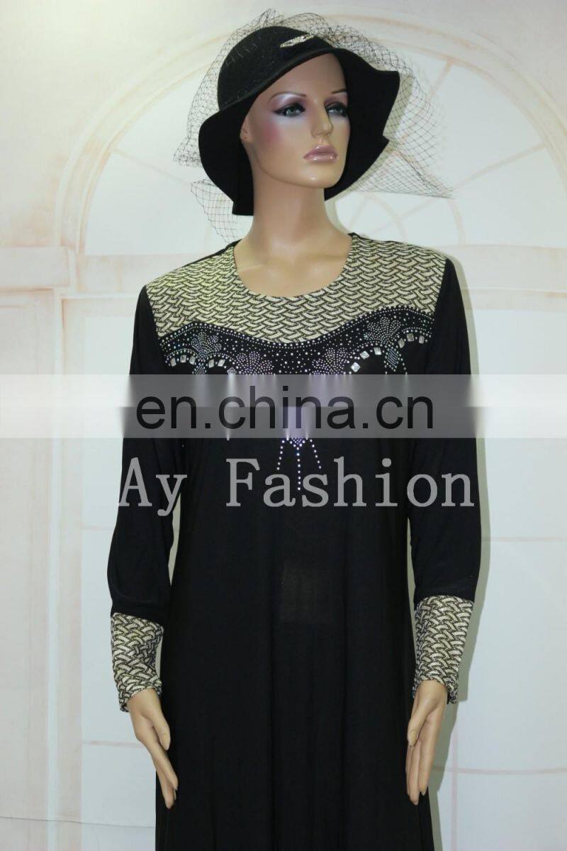 Islamic clothing 100%polyester fabric material muslim arab thobe thawb robe abaya