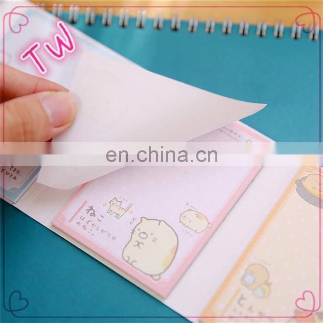 import school stationery professional custom high quality colorful paper printed cartoon letter shaped sticky notes for kids
