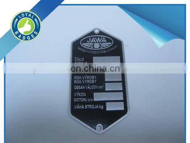 Custom aluminium enamel machine sign