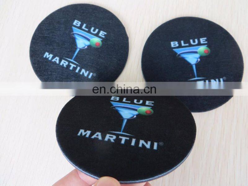 Custom cheap absorbent non woven coaster for car