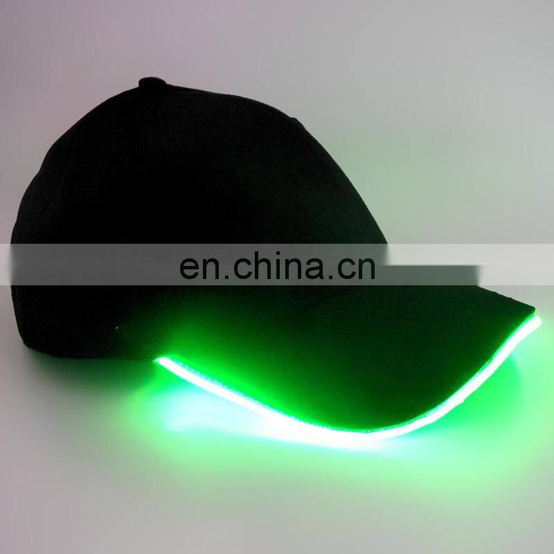 LED flashing baseball running light cap with lights
