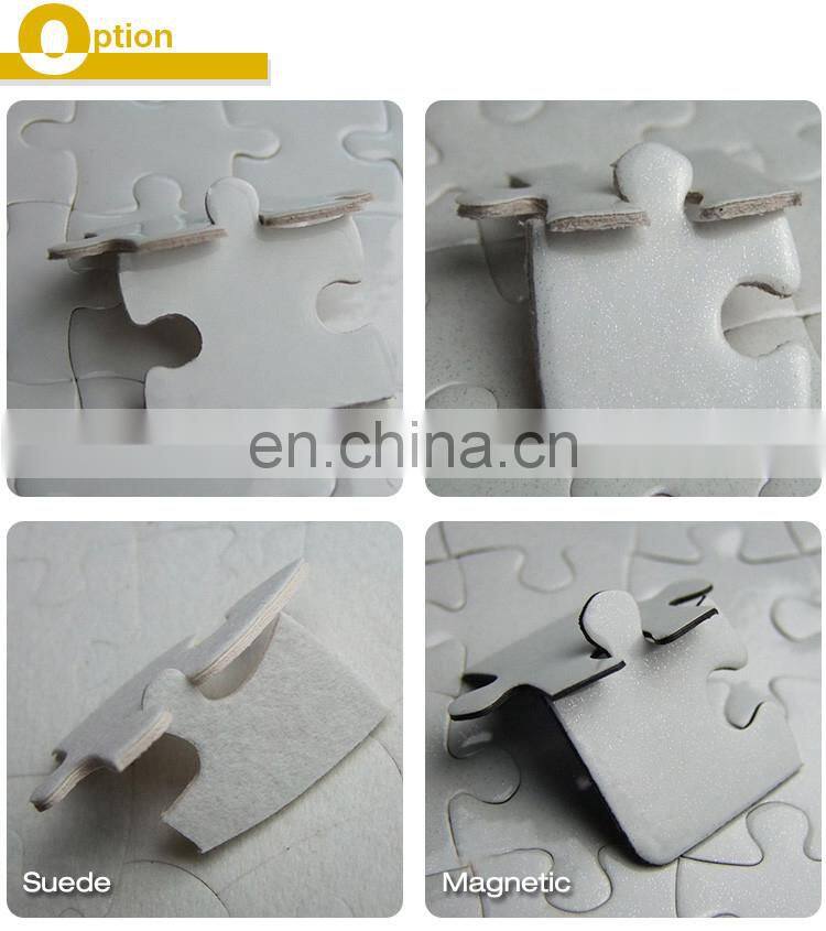 Blank Rectangular Round Sublimation Jigsaw Puzzle