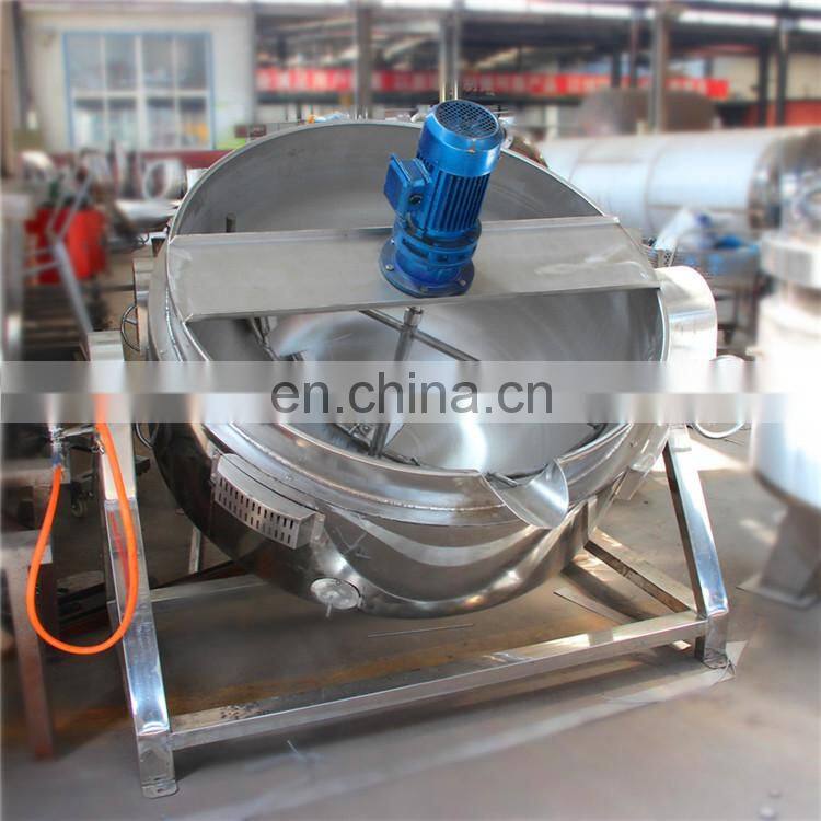 Tilting Boiling Pan Industrial Cooking Candy Kettle With Agitator