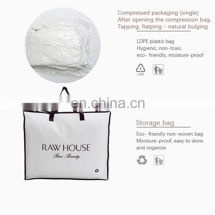 RAWHOUSE beige color cotton duvet Inner feather fabric quilt duvet insert
