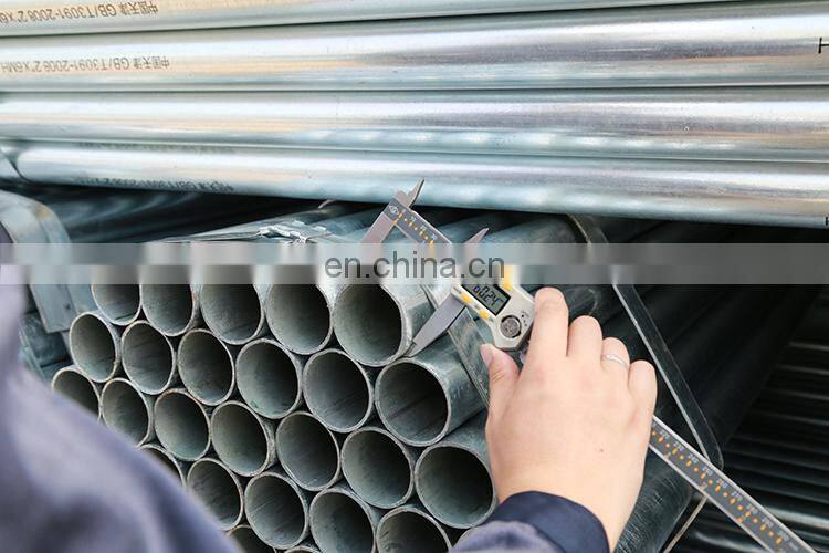 Manufacturer Prime Quality ASTM BS Black Tube Gi Galvanized Steel Pipe For Construction