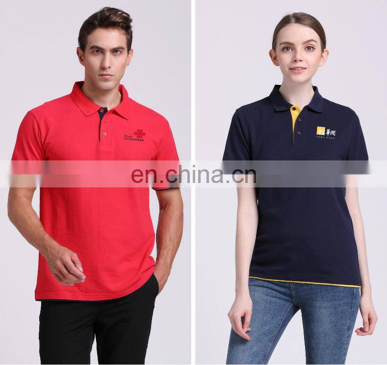Custom Printing Women Man Polo T Shirt For Sale