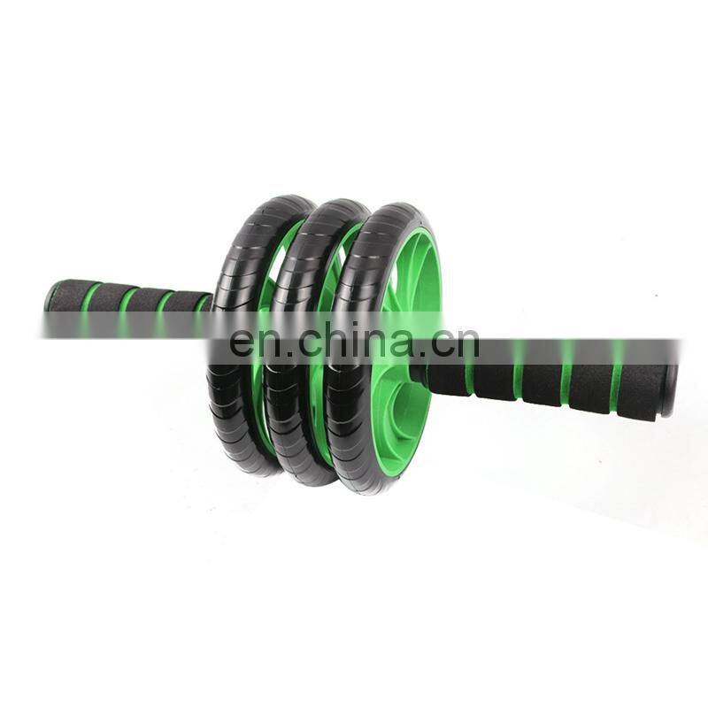 Fitness Equipment NonSlip 3 Wheel Pulley AB Roller for Home Gym Core Strength Exercise Machine