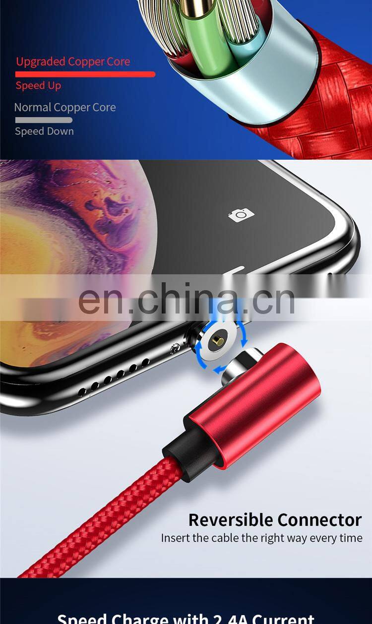 3 In 1 Usb Cable Magnetic Micro Usb Fast Charging Nylon 1M 2020 New Product Cable Original Factory Wholesale Data line cable