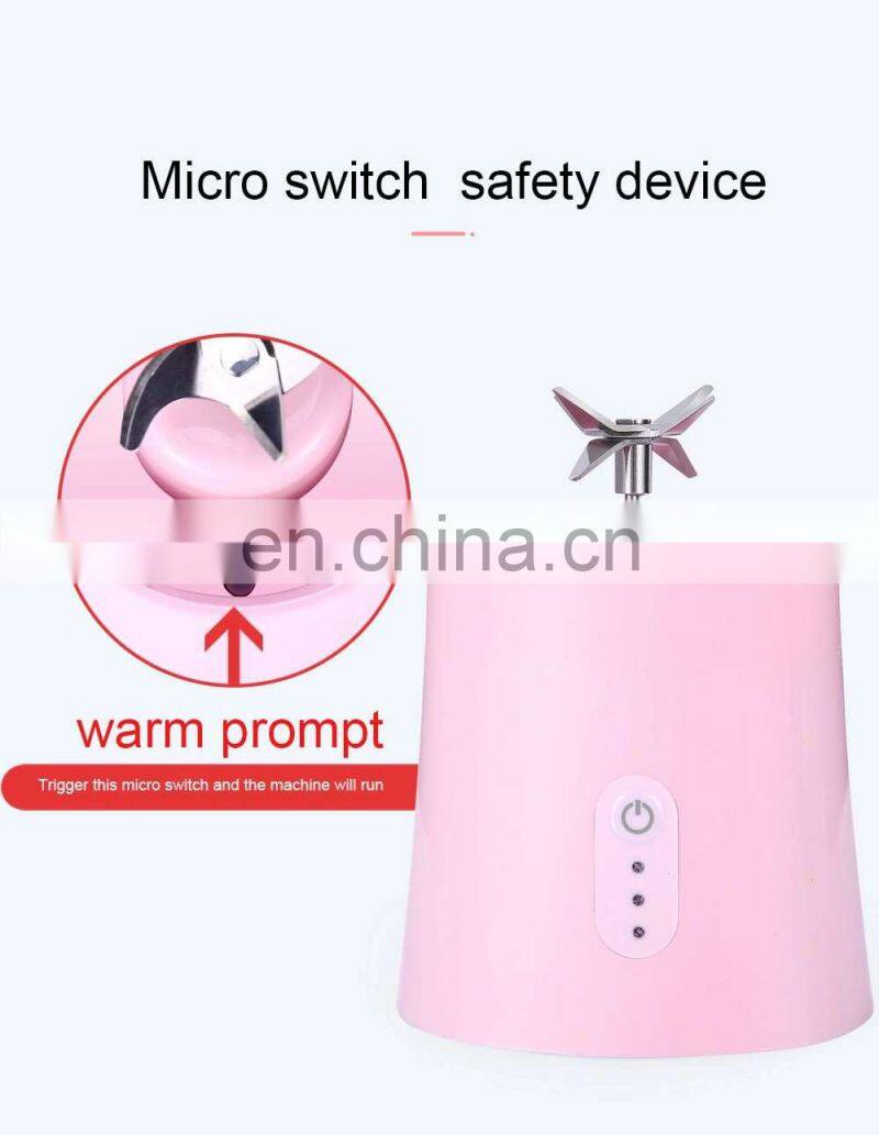 China Made New Design USB Fruit Juicer Maker Blender Rechargeable Portable Blender