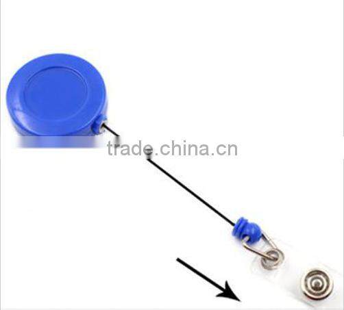 New ID Card Holder 20pcs Reel Retractable Badge Key Tag Clip Name Smiling Face