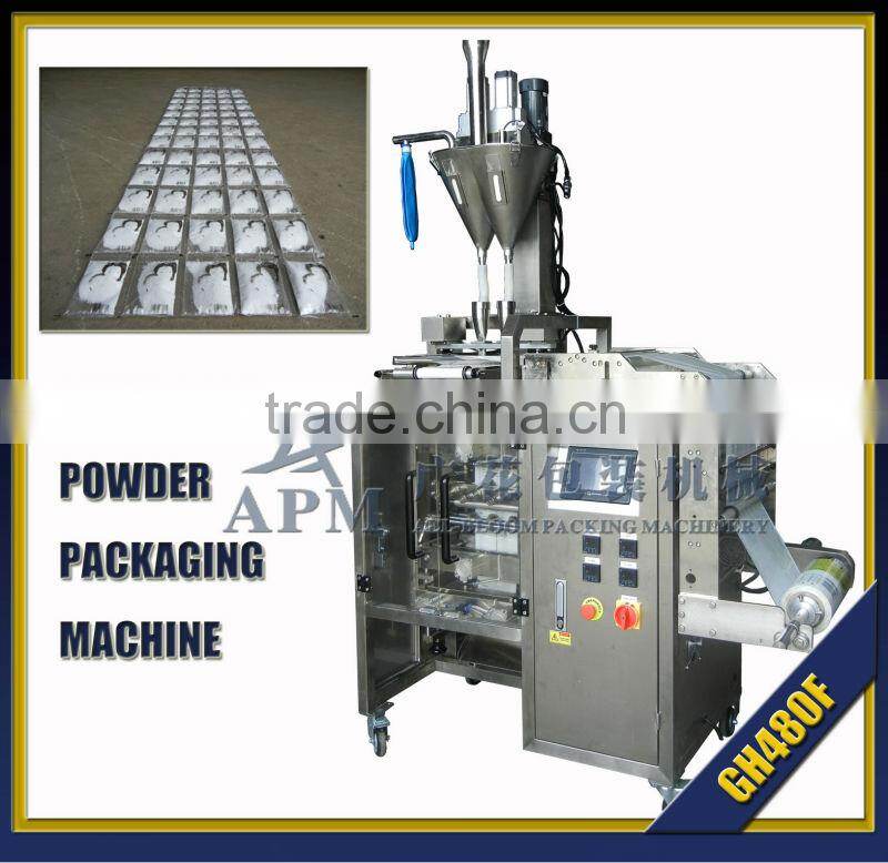 Multi-track powder sachet packing machine 4 side sealing