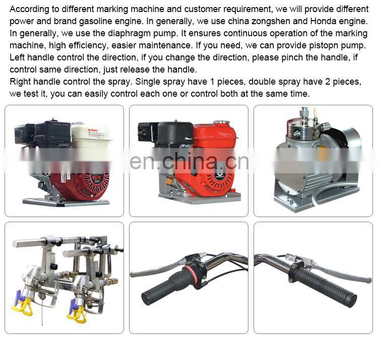 Hongda Engine Walk-up Cold Spray Automatic Cold Paint And Thermoplastic Road Marking Machines Price For Sale