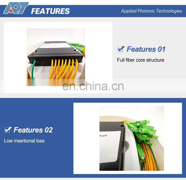 Factory Price 1x2 1x4 1x8 1x16 1x32 1x64 Fiber Optical PLC Splitter Mini PLC Splitter