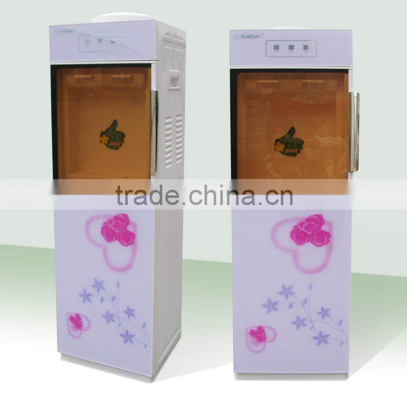 high quality water cooler with mini fridge standing design