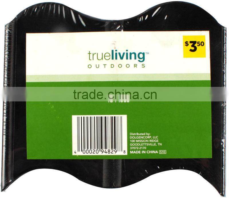 Plastic garden fence barrier