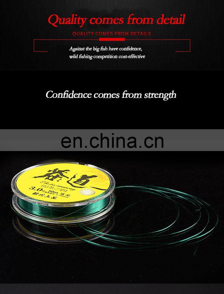 Super Strong Durable Monofilament Sinking fishing line 0.2 Ice Fishing Line 50m nylon fishing line