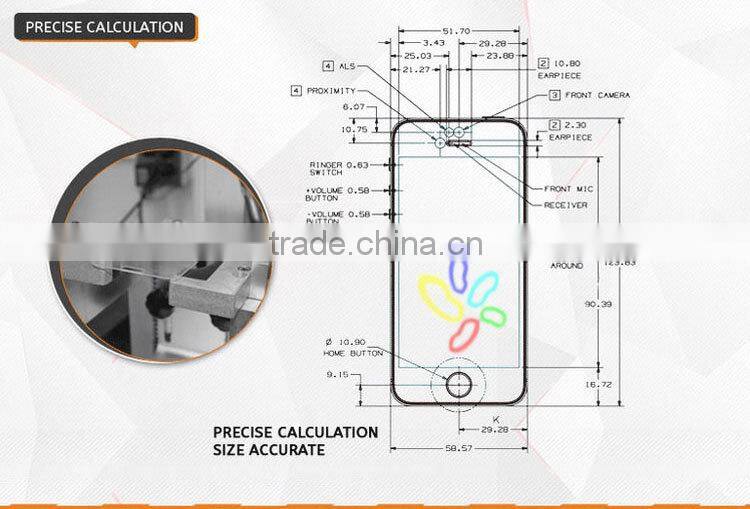 Cell phone screen protector Colorful tempered glass screen protector for iphone 6 plus