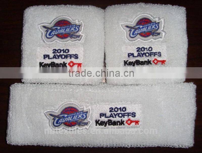 Cotton cheap custom sweatbands/terry sweatband