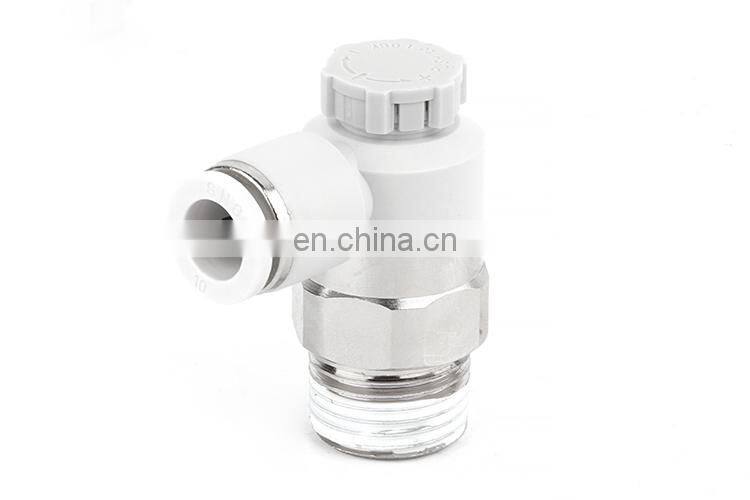 SNS AS-F Series plastic elbow air flow throttle valve pneumatic speed controller