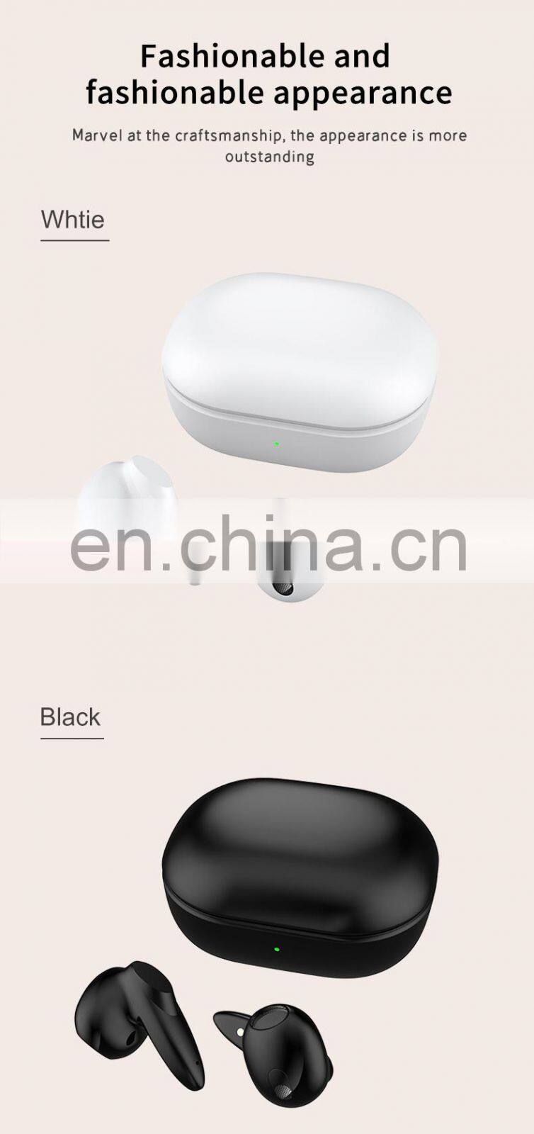 New design Gaming tws wireless Earbuds With Mic Bass Audio Sound earphones headphones wireless