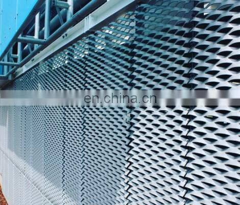 charcoal gray aluminum expanded metal wire mesh for curtain wall /Hengshui factory /nice price