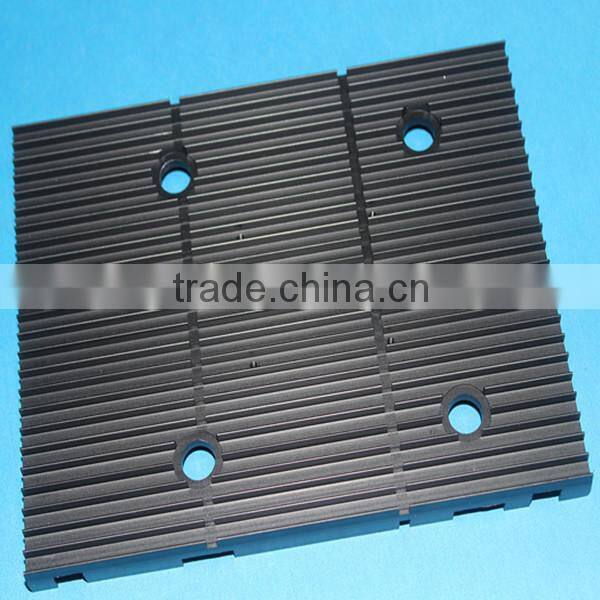 Black anodized oem precise aluminum heatsink parts
