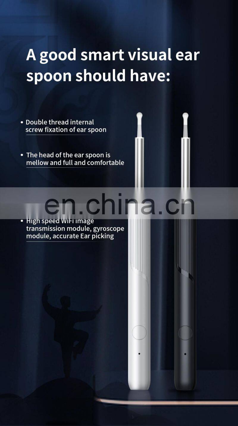 Earwax Removal Ear Spoon Endoscope Otoscope Remover Tool kit G3 with 4MP HD Camera