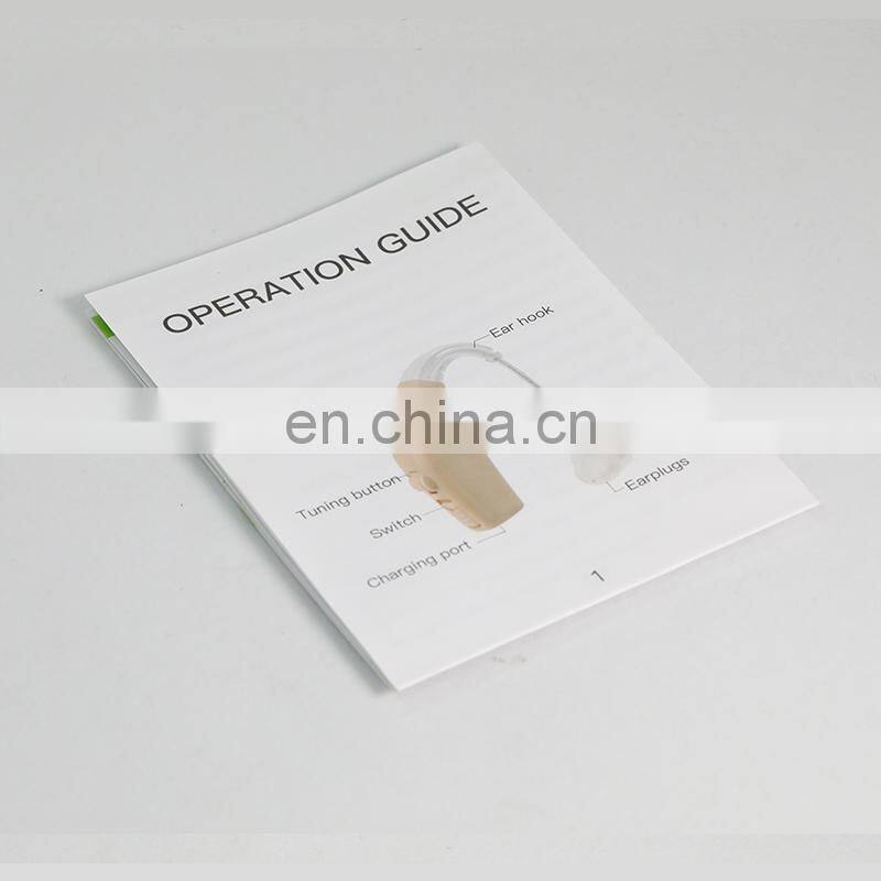 Hot selling rechargeable hearing aid GM-100A user manual