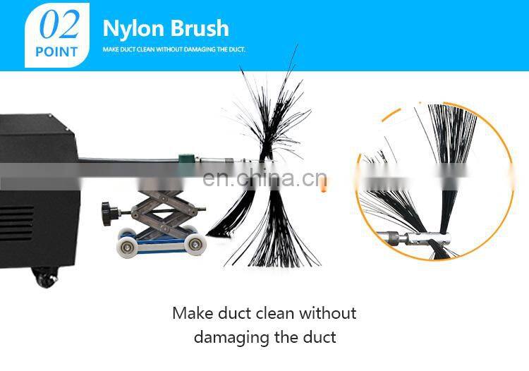 Easy to carry FS-1A-II flexible shaft air conditioning cleaning equipment air duct cleaning robot with rotating brush