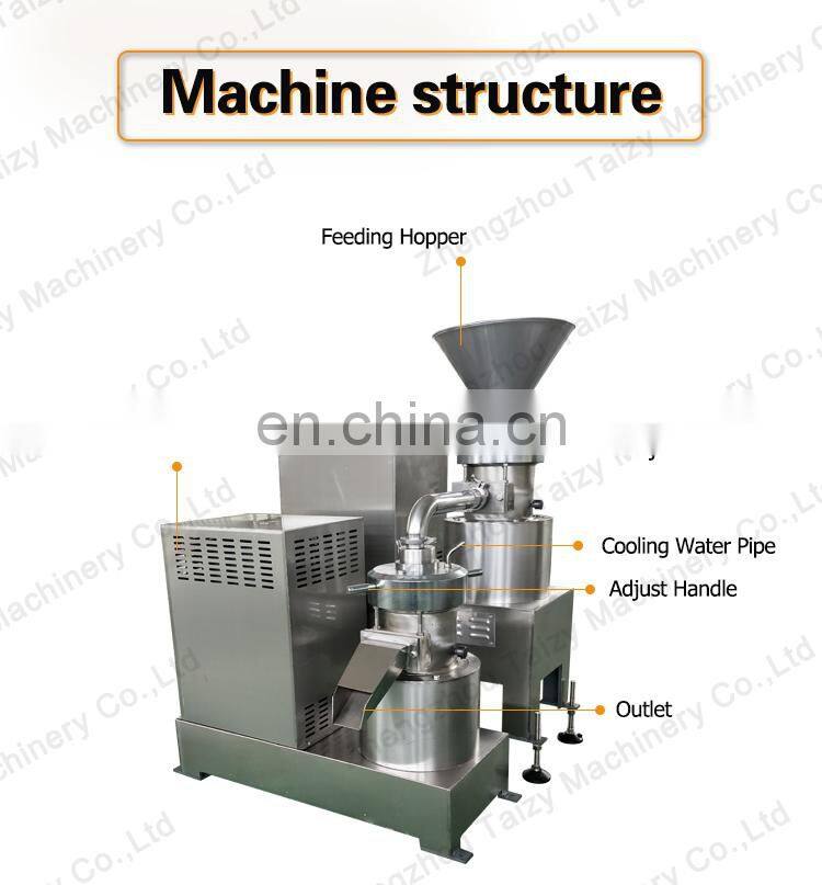 Cacao Butter Colloid Mill Peanut Butter Production Line Tahini Grinder chili sauce making machine