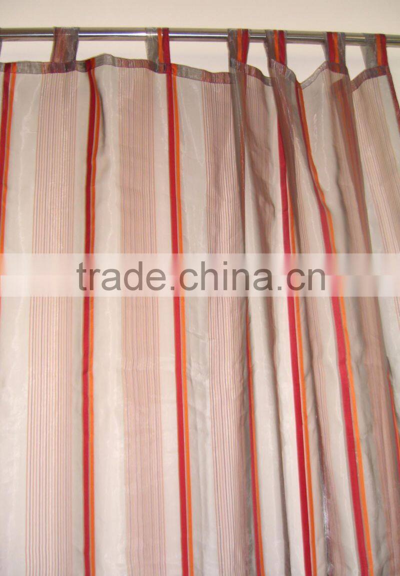 Shower curtain candy stripe printed, hot sale classic bathroom waterproof curtain